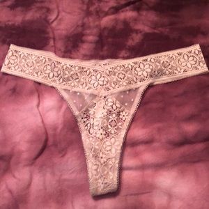 Victoria secret lace thong size medium